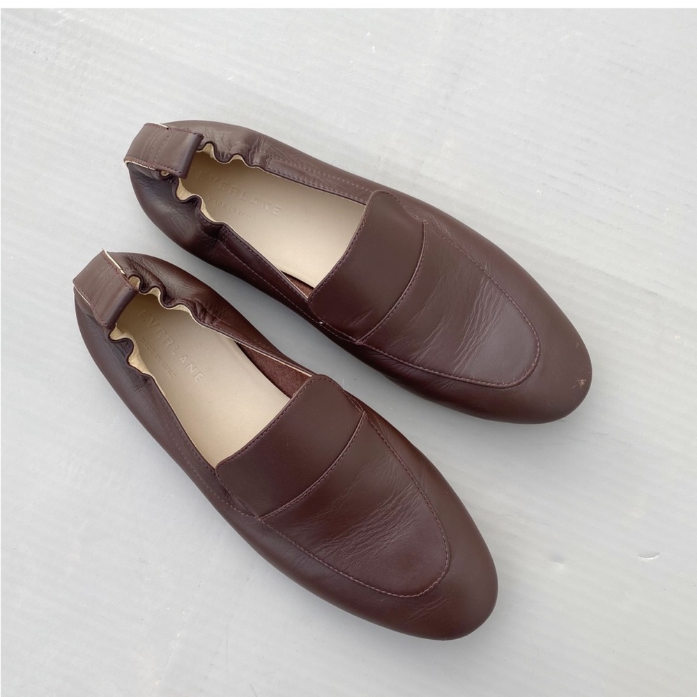 Everlane Brown Leather Day Flat Shoes Sz 7.5
